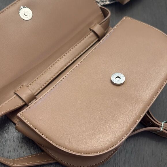 Melie Bianco Vegan Leather Shoulder Bag Adjustable Strap - Picture 14 of 16